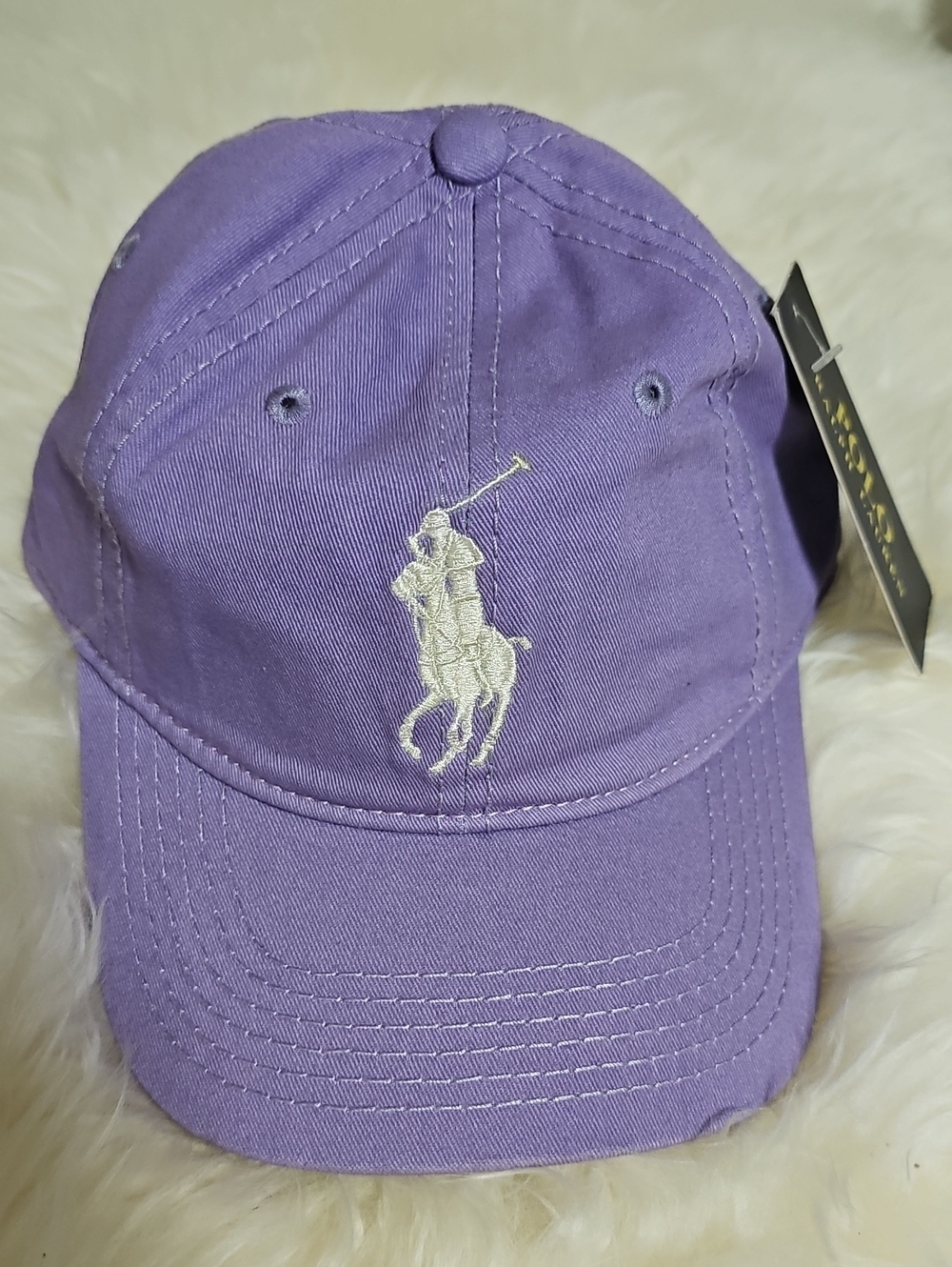Polo by Ralph Lauren Lavender Polo Pony Baseball Cap